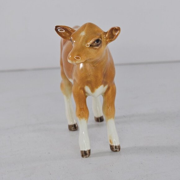 RARE Beswick England Guernsey Calf Baby Cow Figurine Glossy #1249A - Picture 8 of 10
